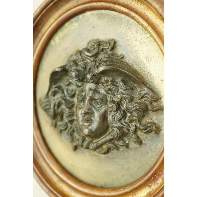 Gilded Bronze Plaque Medallion with Medusa Face Bas-Relief by Vincenzo Gemito, Italy, Late 1800s For Sale - Image 13 of 18