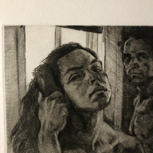 1970s 1977 Sigmund Abeles Space Issue # 2 Drypoint For Sale - Image 5 of 7