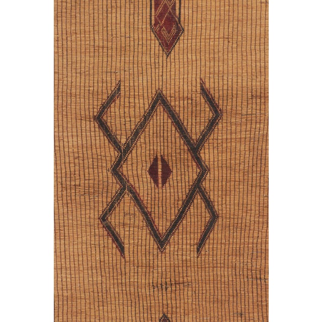 Vintage Moroccan Tuareg Tribal Reed & Leather Rug by Rug & Kilim, Morocco, 1950-1959 For Sale In New York - Image 6 of 7