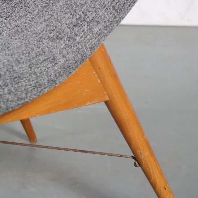 Lounge Chair by Miroslav Navratil for Cesky Furniture, Czech, 1959 For Sale - Image 10 of 13