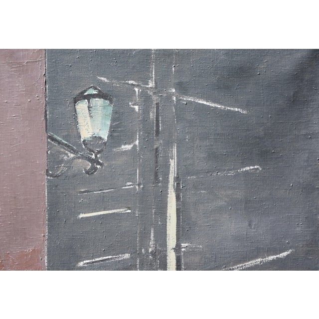 Modern Ernst Alfred Mühler, Hafenlaterne (Chioggia), 1957, Oil on Canvas, Framed For Sale - Image 3 of 9