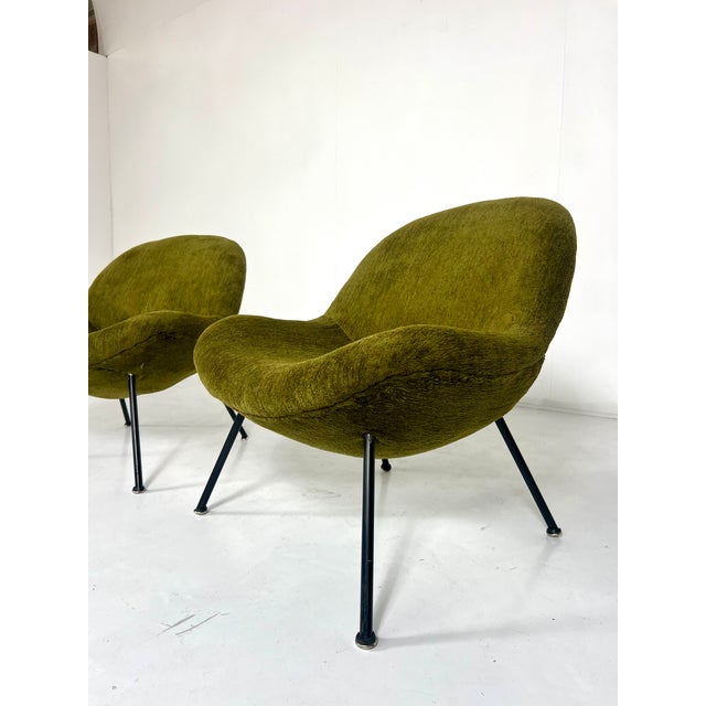 Egg Lounge Chairs by Fritz Neth for Correcta, 1950s, Set of 2, in Very Good conditions. Designed 1950 to 1959 This piece...