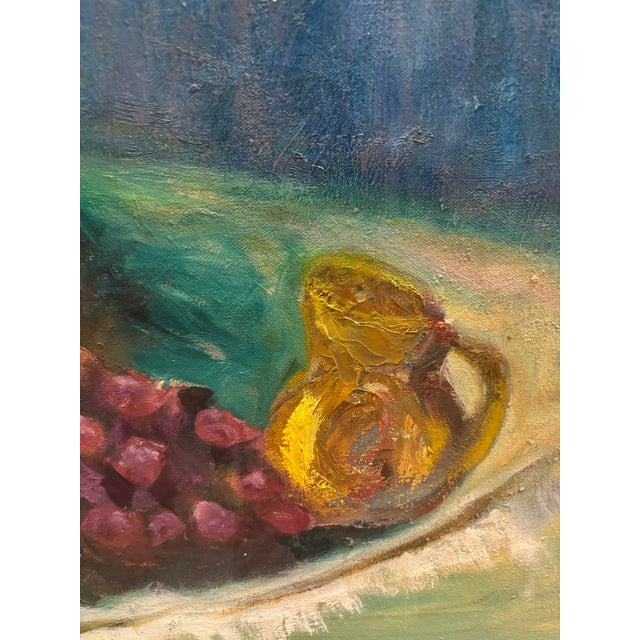1960s Authentic MCM Impressionist Floral Still Life Oil Painting – Signed For Sale - Image 14 of 17