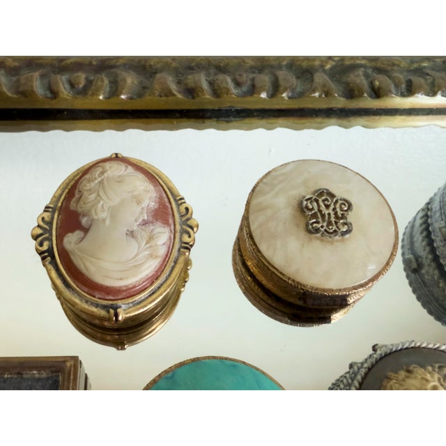 Vintage 1980s Victorian Revival Estée Lauder Cameo Solid Perfume Compact For Sale - Image 10 of 14