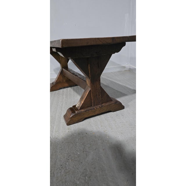 French Country Oak Coffee Table, 1880s For Sale - Image 6 of 11