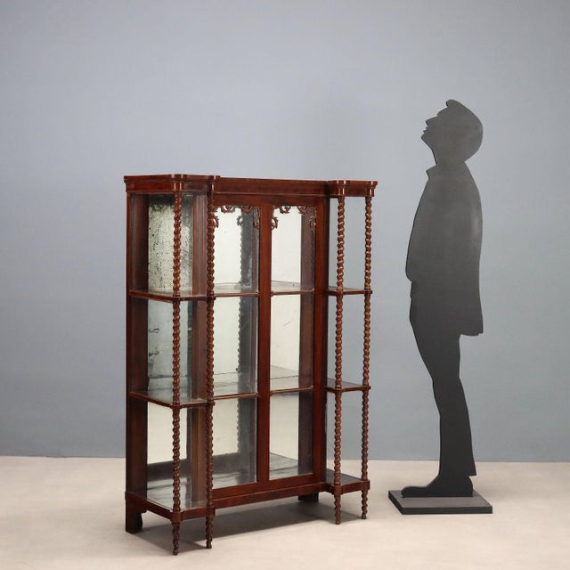 Louis Philippe mahogany display cabinet, dating from the second quarter of the 19th century, originating from Italy. This...