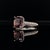 Diamond Sapphire Ring 18k Gold WG Women 3.027 TCW Certified For Sale - Image 10 of 12