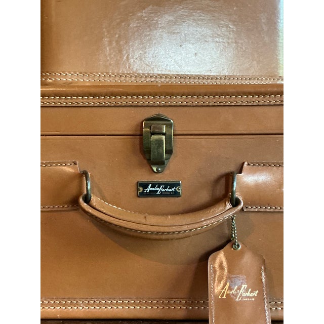 Camel Vintage Boho Amelia Earhart Luggage Set For Sale - Image 8 of 8