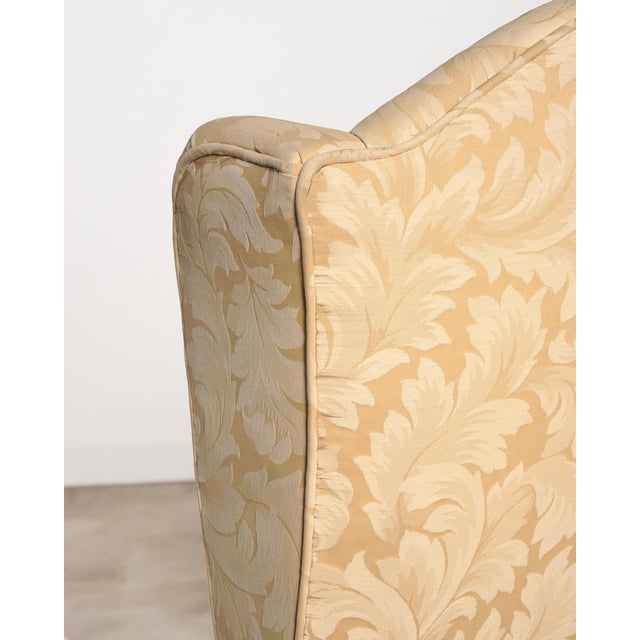 Pair of Country French Provincial Wingback Bergère Armchairs For Sale - Image 12 of 18