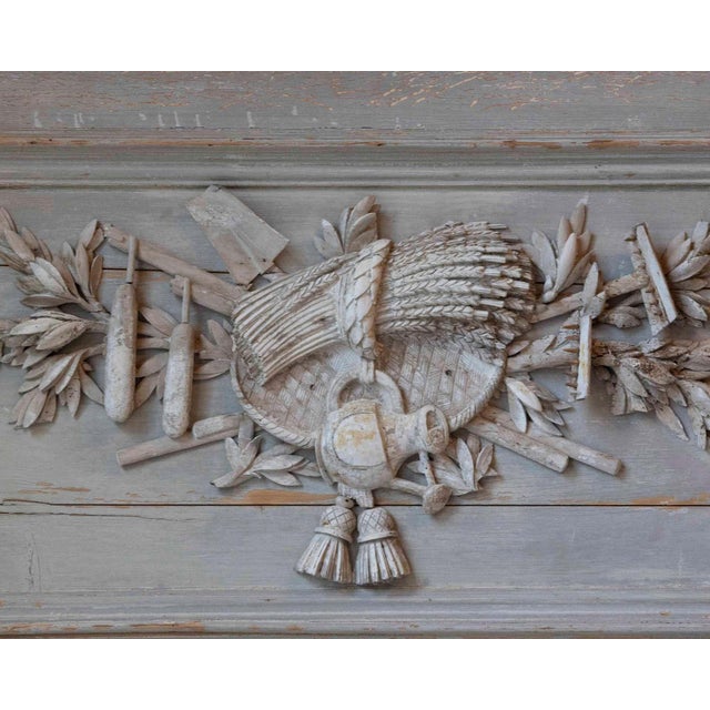 French French Louis XVI Period Carved Wood Panel, 18th Century For Sale - Image 3 of 8