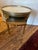 1940s Marble Top Mahogany Side Table With Brass Gallery and Mounts For Sale - Image 5 of 11
