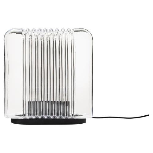 Mouth-Blown Glass & Aluminum Lari Table Lamp by Angelo Mangiarotti For Sale - Image 14 of 14