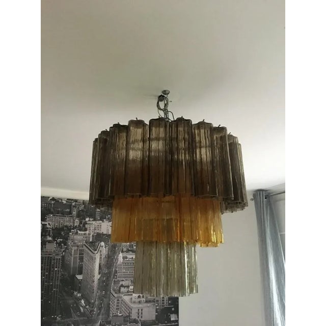 Contemporary Contemporary Murano Glass Sputnik Chandelier Multicolors, Mazzega Style For Sale - Image 3 of 9