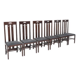 Ingram Chairs by Charles Rennie Mackintosh for Cassina, 1980s, Set of 6 For Sale