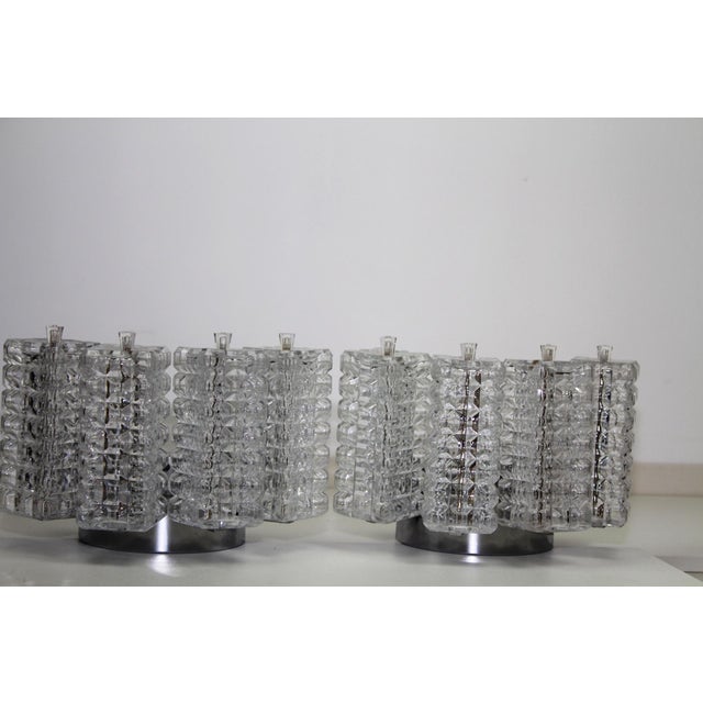 Cubist Wall Lights from Stölzle, 1960s, Set of 2 For Sale - Image 10 of 18