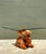 Vintage Carved Wood Camel Glass Table For Sale - Image 11 of 17