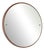 Round Mirror in Teak For Sale