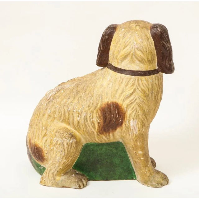 Chalkware Figure of a Seated Spaniel For Sale - Image 10 of 12