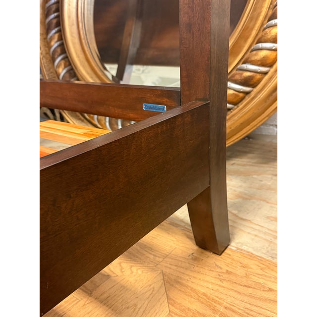 Textile Crate & Barrel Eastern King Platform Bed Frame For Sale - Image 7 of 12