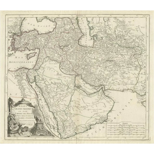 Antique Map of the Turkish Empire with Arabia, 1778 For Sale - Image 6 of 6