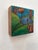 Abstract Idyllic 34 by Carrie Goller | Encaustic on wood panel Landscape with a tree, water, and a sailboat. For Sale - Image 3 of 3