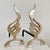 Flame Brass Andirons, France, 1960s, Set of 2 For Sale - Image 13 of 15
