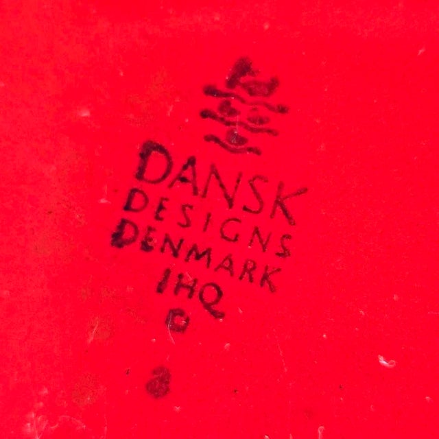 1960s Dansk Kobenstyle Red Enamel Paella Pan Designed by Jens Quistgaard For Sale - Image 11 of 12