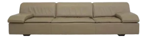 Giovanni Offredi for Saporiti Leather Sofa