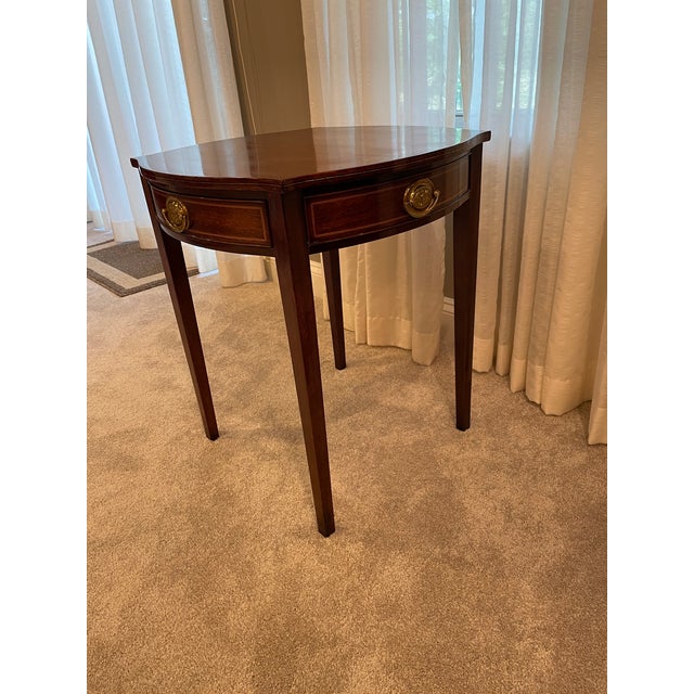 Kindel Furniture 1980s Kindel Mahogany Side Table From Their Winterthur Reproduction Collection For Sale - Image 4 of 16