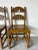 Charles II Style English Carved Oak Wood "Backstool" Accent Chairs - a Pair For Sale - Image 4 of 12
