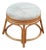 Vintage Rattan Round Stool For Sale