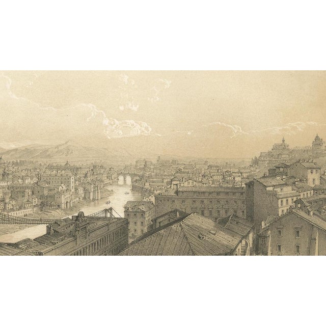 Rome Panorama from Monte Gianicolo, 1869, Paper For Sale - Image 9 of 11