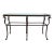 Late 20th Century Hollywood Regency Patinated Metal Console Table For Sale