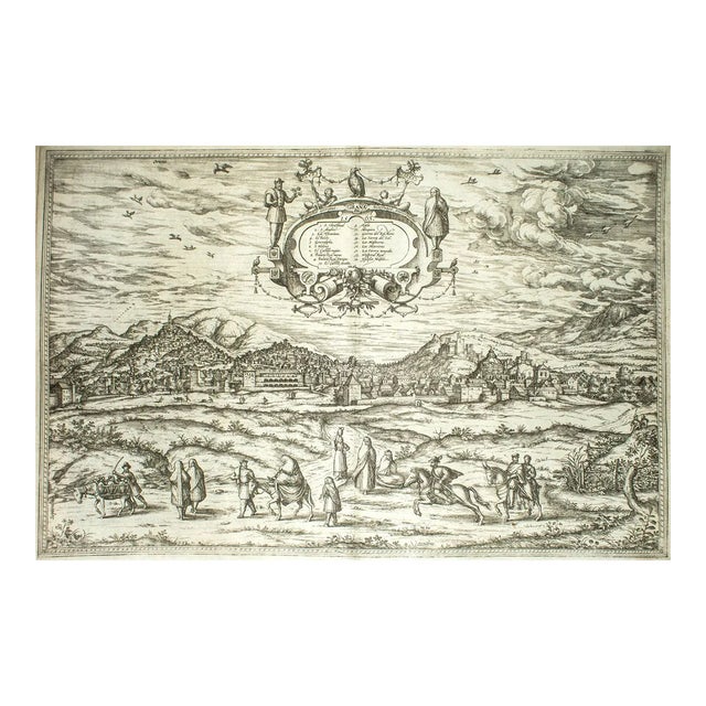 Granada, Map from ''Civitates Orbis Terrarum'' - by F.Hogenberg - 1575 1575 For Sale