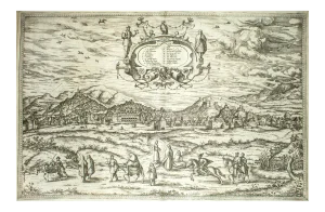 Granada, Map from ''Civitates Orbis Terrarum'' - by F.Hogenberg - 1575 1575