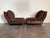 1970's Willy Rizzo Lounge Chairs in boar leather and wood black base. Good vintage condition. Some patina and...