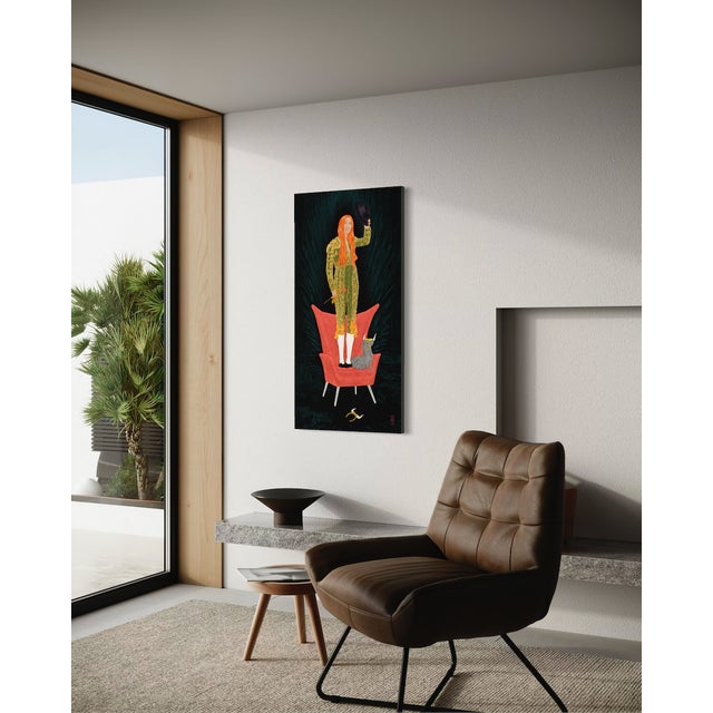 Catarina by Steve Moors 24'x48" Ready to Hang For Sale - Image 10 of 11