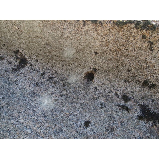 Stone Antique Carved Granite Farm Trough From Normandy, France, 19th Century For Sale - Image 7 of 12