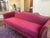 Vintage Red Velvet Sofa For Sale - Image 16 of 18