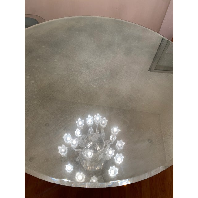 1980s Italian Venetian Black "Rezzonico" and Silver Murano Glass Style Big Table For Sale - Image 12 of 12