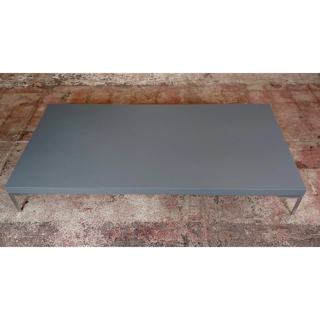 Italian Contemporary Low Profile Coffee Table For Sale In Los Angeles - Image 6 of 9