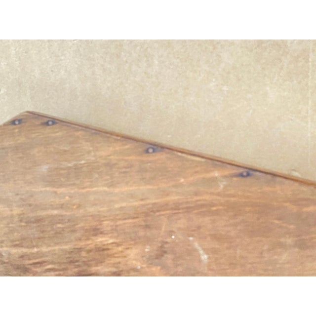 Art Deco Brown Wooden Platter, France, 1940s For Sale - Image 6 of 8