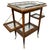 Art Deco Walnut and Brass Tea Trolley with Serving Tray, 1920s For Sale - Image 12 of 12