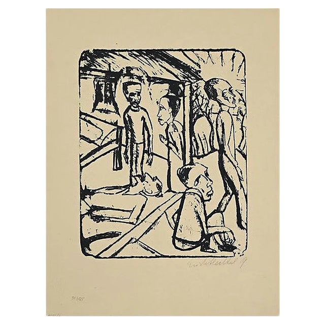 Erich Heckel, The Brothers Karamazov, Lithograph, 1919 For Sale