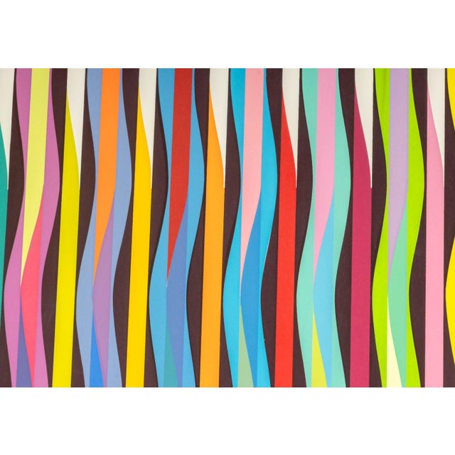 Paper Yaacov Agam "Untitled 23" Screenprint, Circa 1980 For Sale - Image 7 of 11