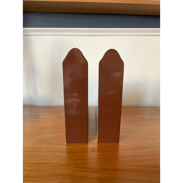 Fornasetti Style Italian Trompe L’Oeil Architectural Bookends With Glass, Tuscan For Sale - Image 11 of 11