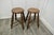 Victorian Elm Farmhouse Kitchen Stools, 1880, Set of 2 For Sale - Image 6 of 9