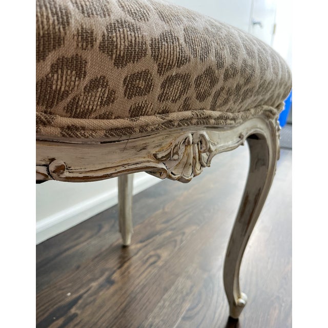 Early 20th Century Pair of Antique French-Styled Upholstered Footstools For Sale - Image 4 of 7