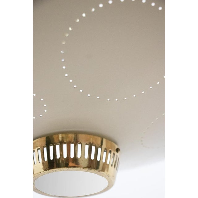 Metal Swiss Flush Mount in Glass and Brass from Belmag, 1950s For Sale - Image 7 of 15