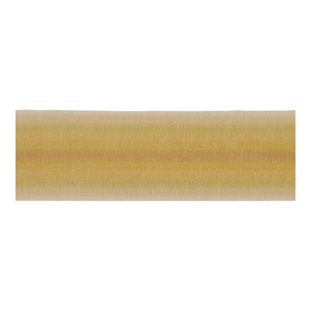 Sample - Schumacher Sunset Tape Trim in Yellow For Sale